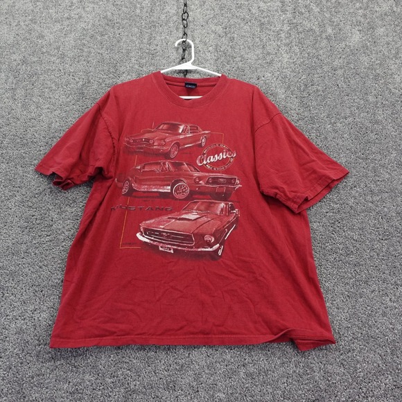 Choice Apparel Other - Choice Apparel T Shirt Mens Extra Large Red Muscle Car Ford Mustang Graphic